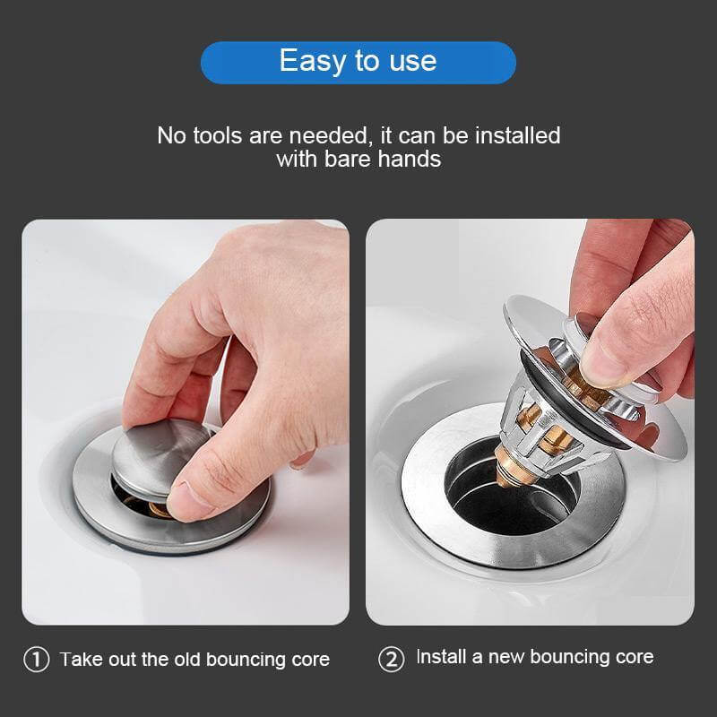 BowLift | Universal Pop-Up Sink Drain Filter Plug