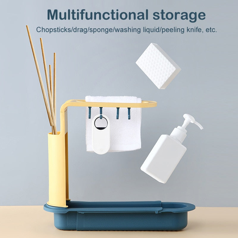 BowLift | Adjustable Shelf Drain Rack Kitchen Organizer