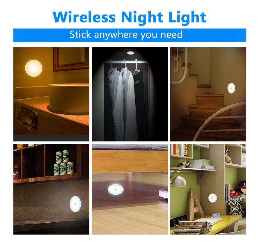 BowLift | Rechargeable Motion Sensor LED USB Night Light