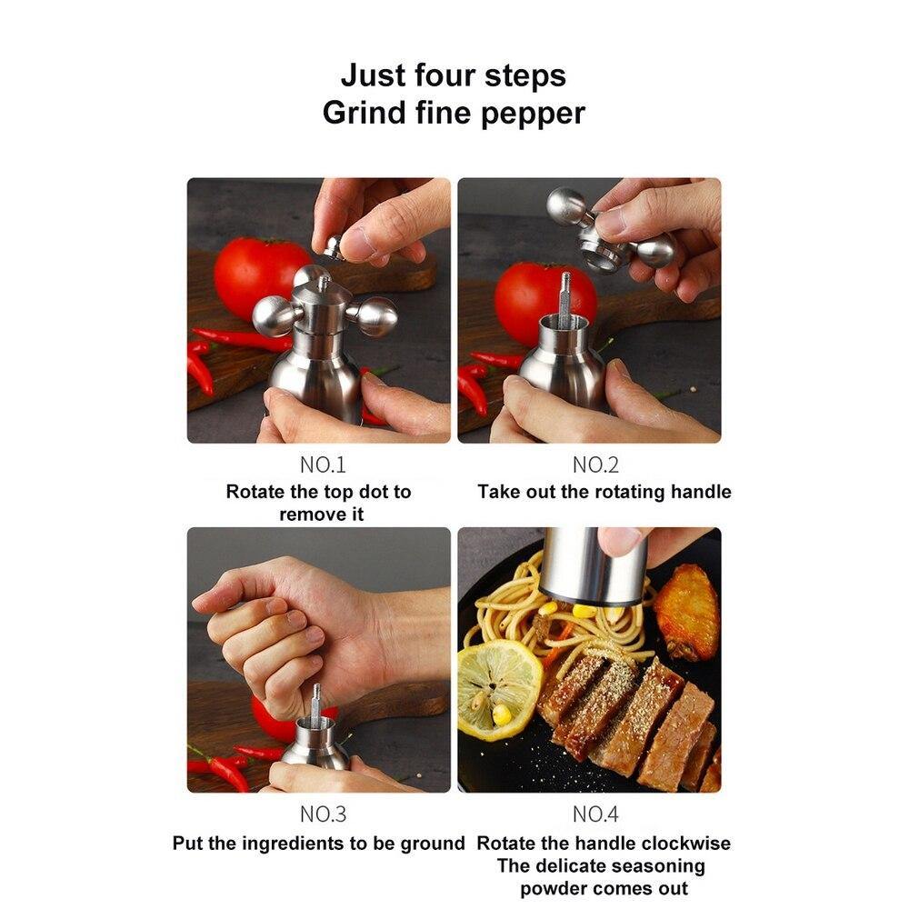BowLift | Stainless Steel Elegant Ceramic Seasoning Grinder
