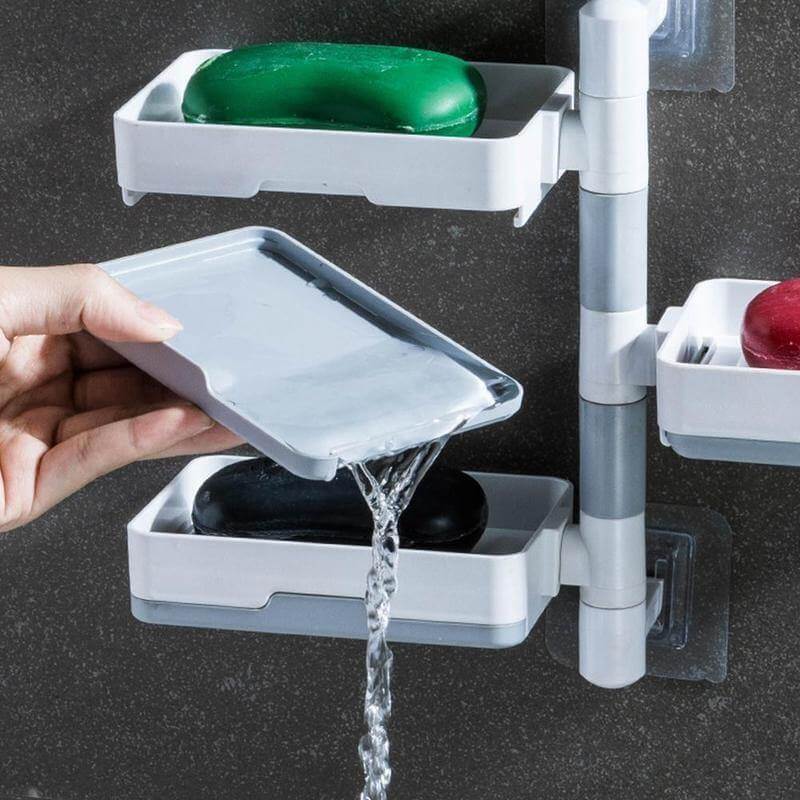 BowLift | Wall-Mounted Multi Layer Rotatable Soap Holder