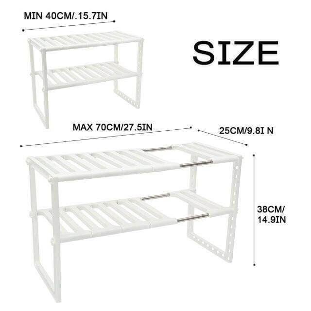 BowLift | Adjustable Double Layer Kitchen Dish Storage Rack