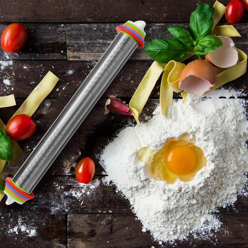 BowLift | Stainless Steel Easy Dough Roller Pin