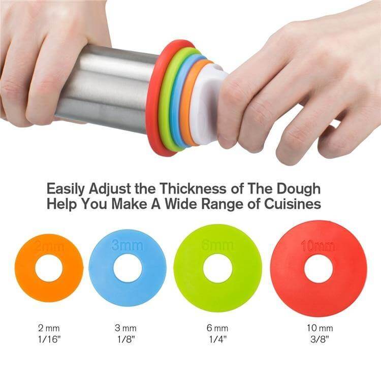 BowLift | Stainless Steel Easy Dough Roller Pin