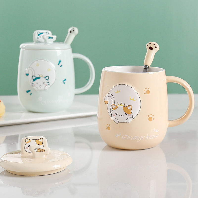 BowLift | Cute Cartoon Kitty Mug Set