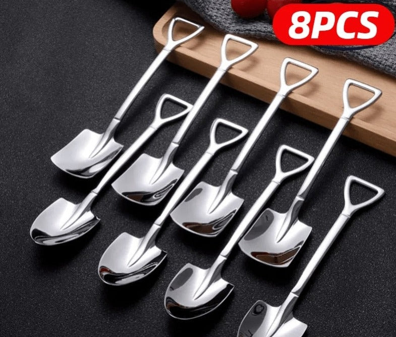 BowLift | Creative Shovel Shape Dessert Spoons