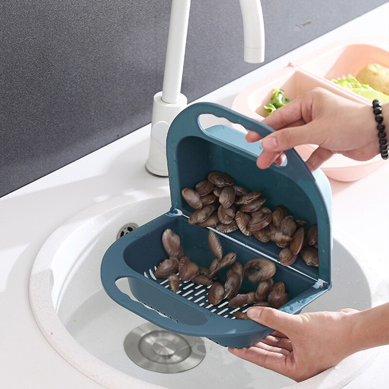 BowLift | Collapsible Folding Fruit Vegetable Washing Drainer Basket