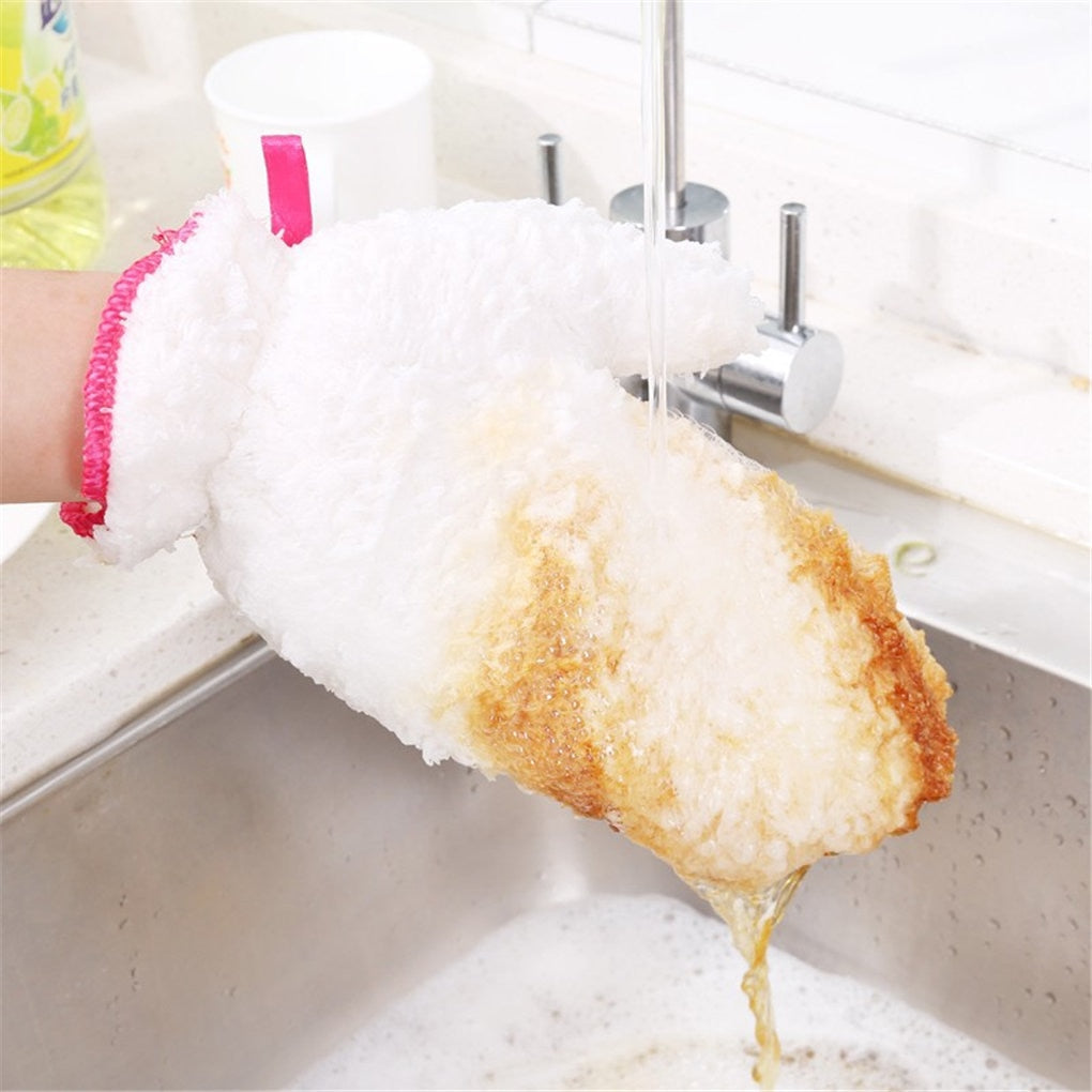 BowLift | Reusable Waterproof Fiber Dishwashing Gloves