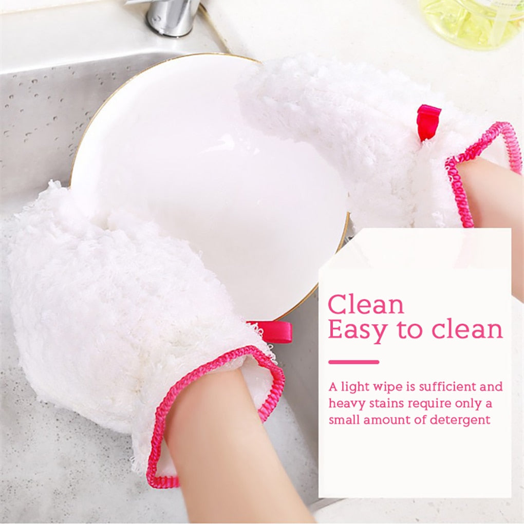 BowLift | Reusable Waterproof Fiber Dishwashing Gloves