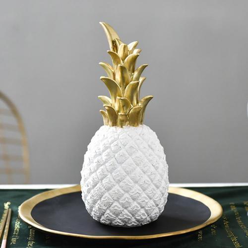 BowLift | PineLux Glossy Pineapple Decorative Figure | Modern Design | Available in 3 Colors & Sizes