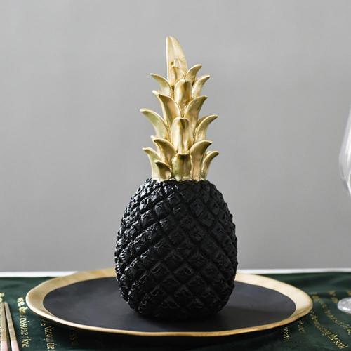 BowLift | PineLux Glossy Pineapple Decorative Figure | Modern Design | Available in 3 Colors & Sizes