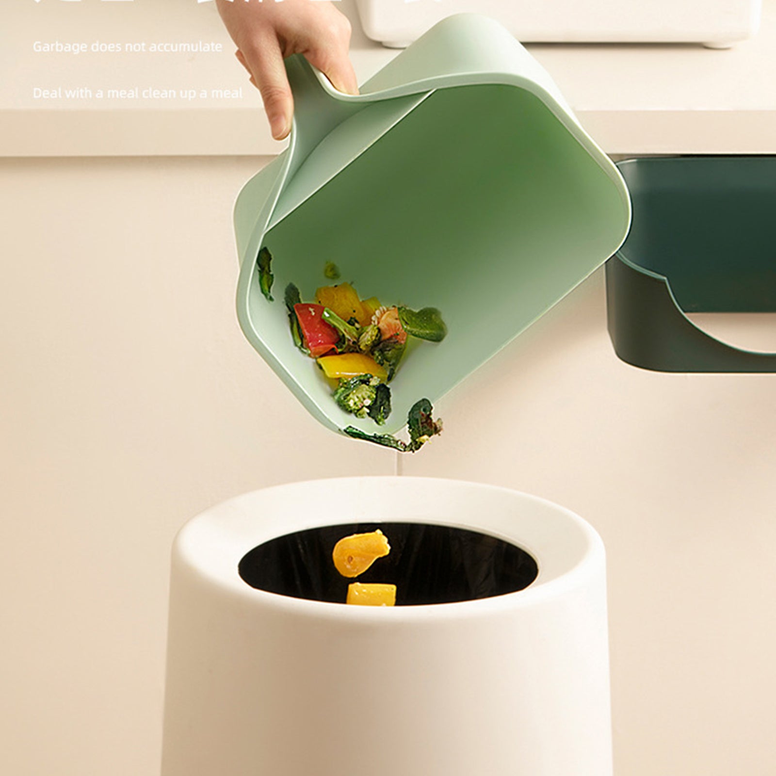 BowLift | Cabinet Door Removable Kitchen Trash Can