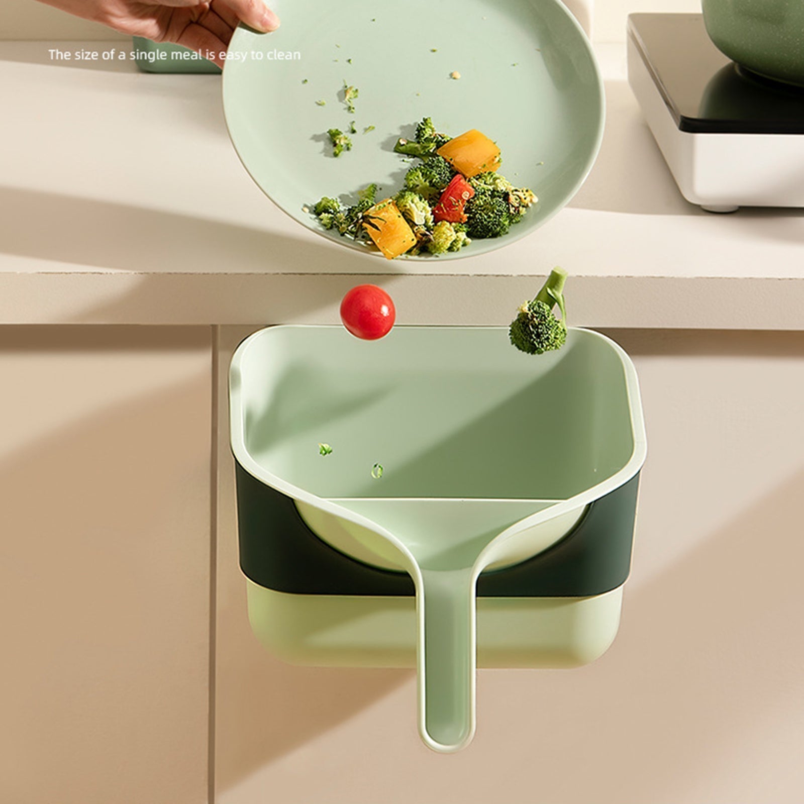 BowLift | Cabinet Door Removable Kitchen Trash Can