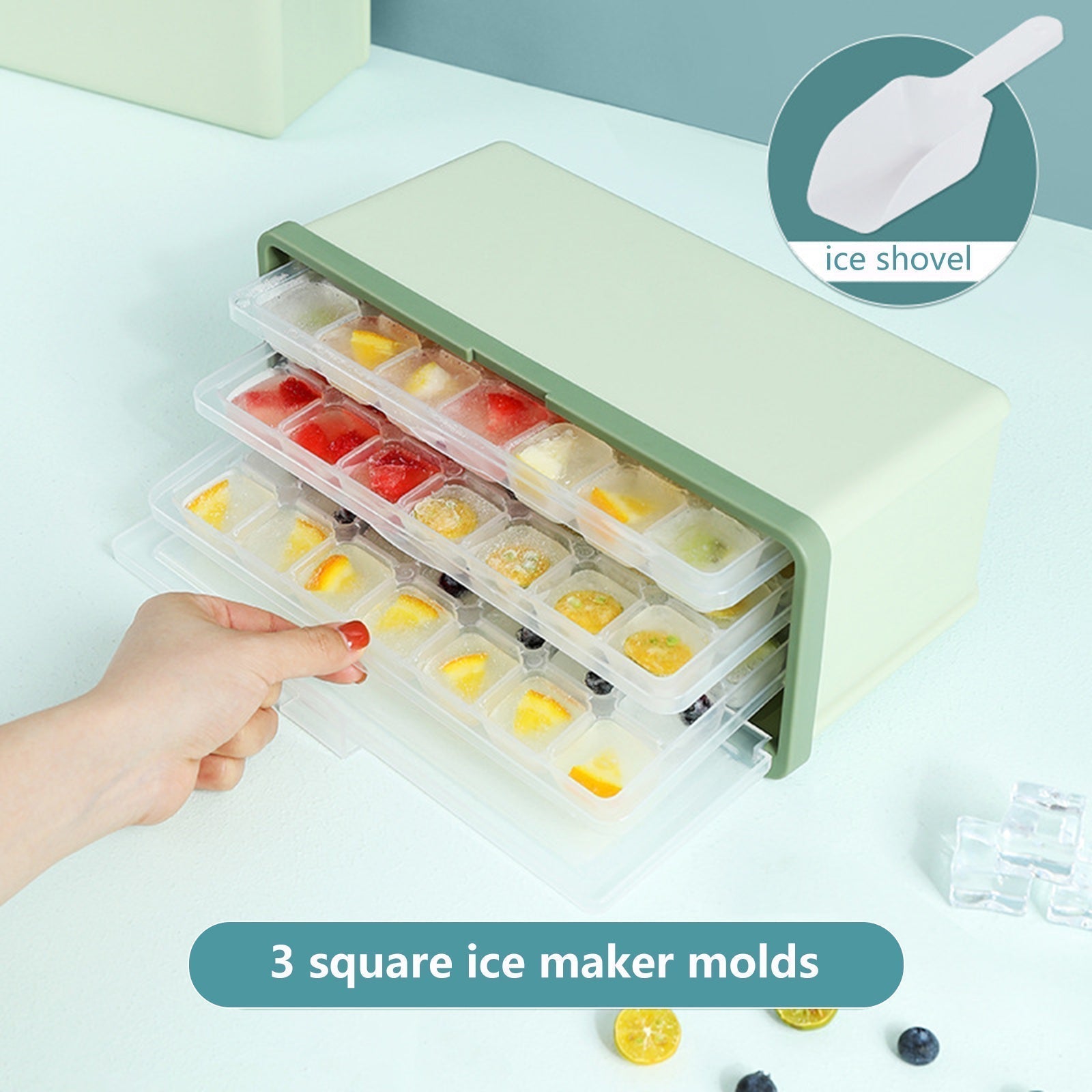 BowLift | Three-Layer Ice Cube Tray Box