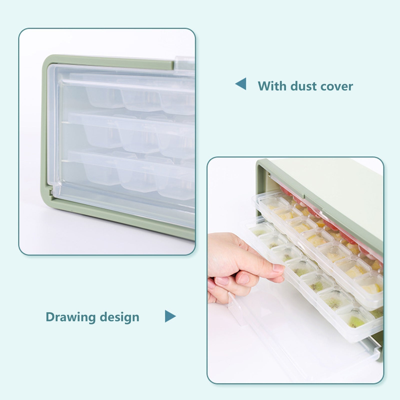 BowLift | Three-Layer Ice Cube Tray Box