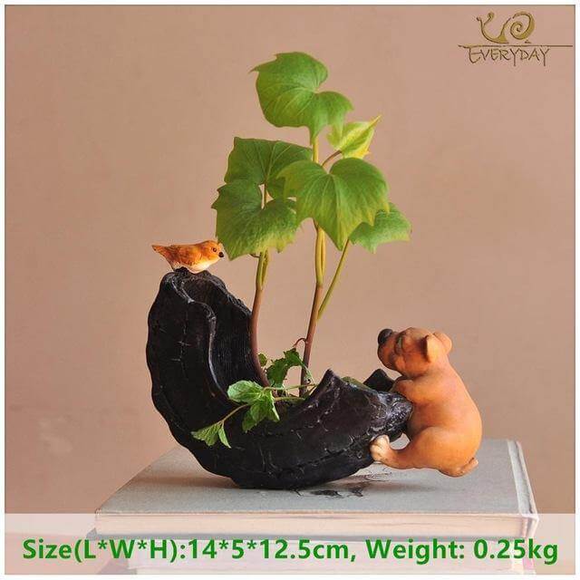 BowLift | Cute Dog FlowerPot decoration