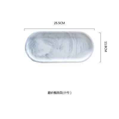 BowLift | Top grade Oval Ceramic Food Plate