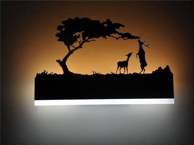 BowLift | Black Acrylic Creative Modern Led Wall Lights