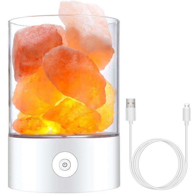 BowLift | Himalayan Salt Desk Lamp & Air Purifier White