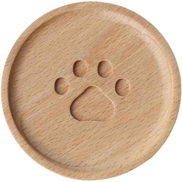 BowLift | Cute Cat Paw Wooden Coaster