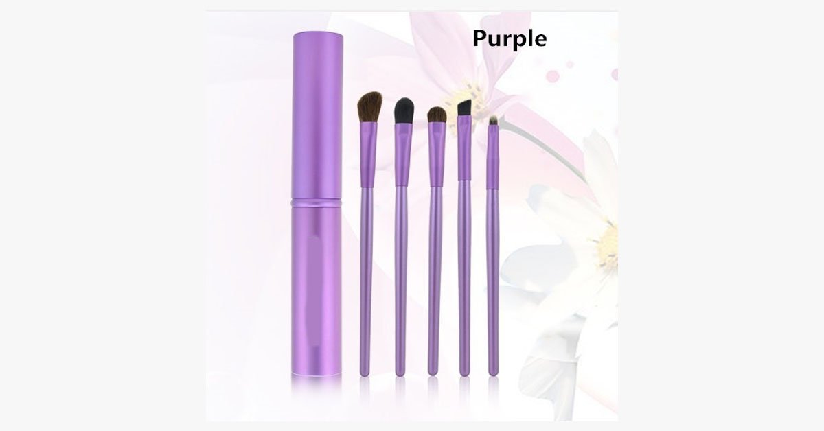 BowLift | 5-piece professional eyeshadow brush set, perfect for blending eyeshadow - soft bristles provide you with professional results!