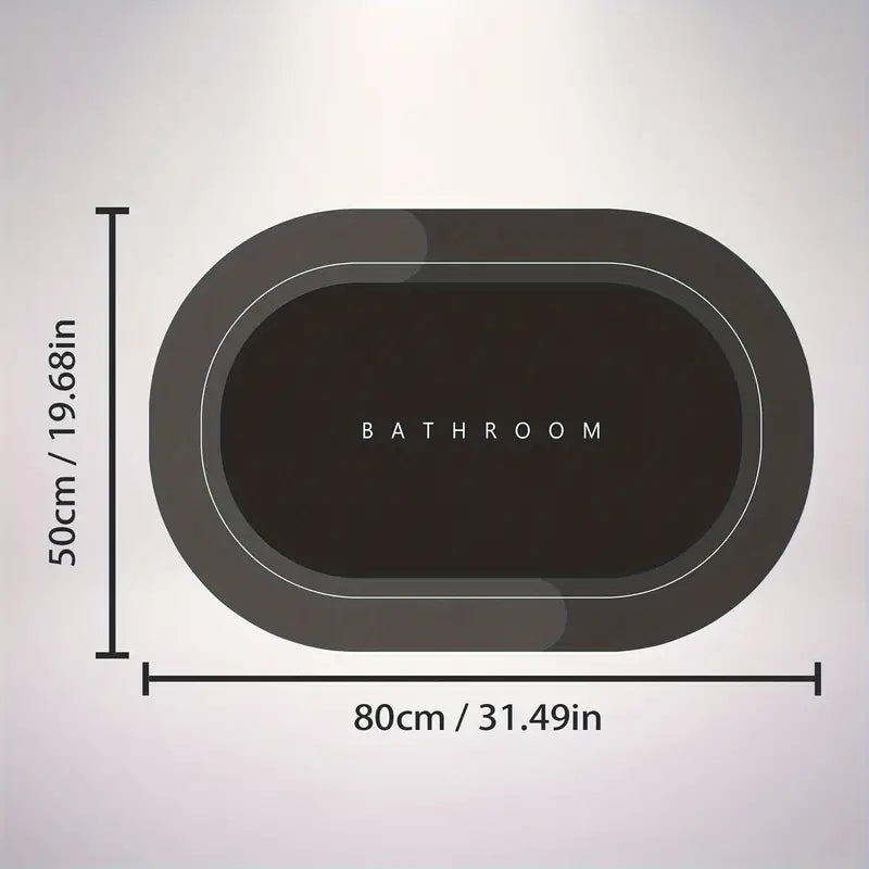 BowLift | Bath Mat Quick Dry Non Slip Bathroom Rug