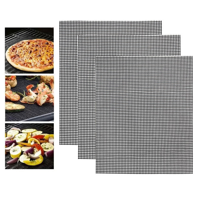 BowLift | Teflon Non-stick BBQ Grill Mesh Mat for reusable cleaning