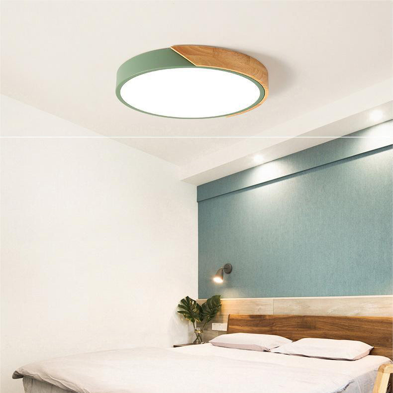 BowLift | Ceiling light wood LED modern flush mount