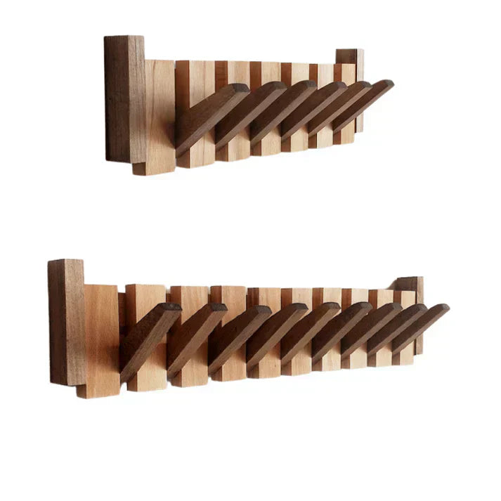 BowLift | HarmonyCoat Piano Wood Coat Rack – Decorative Hooks for Hall and Living Room