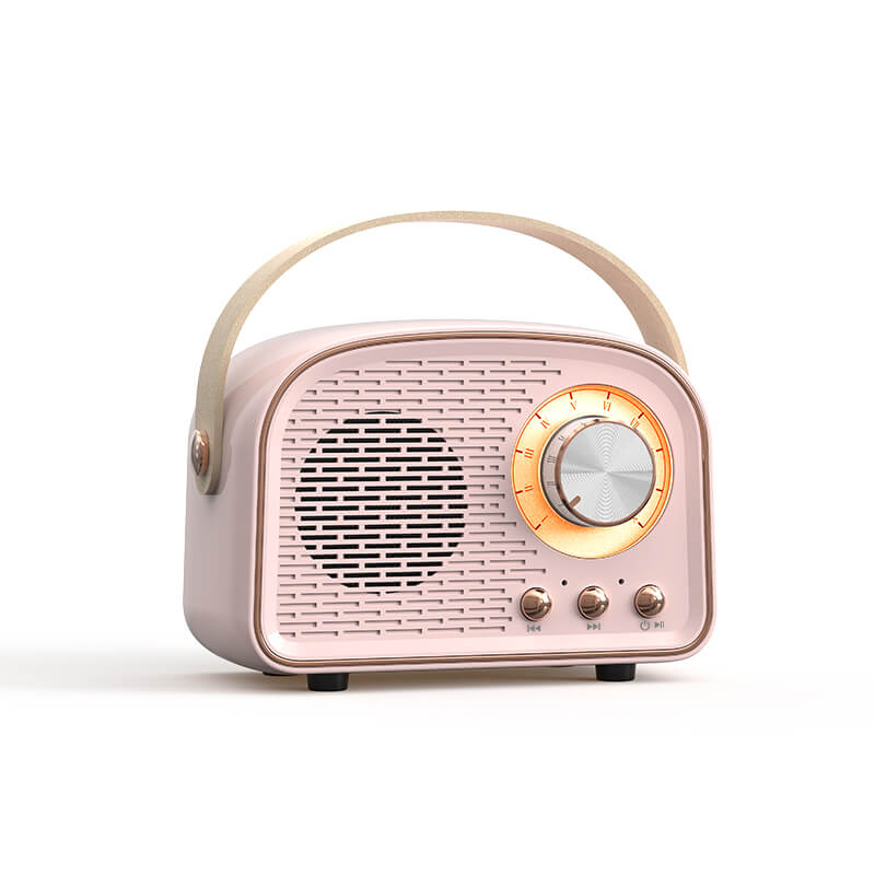 BowLift | Retro Round Radio Bluetooth Speaker | Wireless | Portable | Stylish Sound for Home & On-the-go