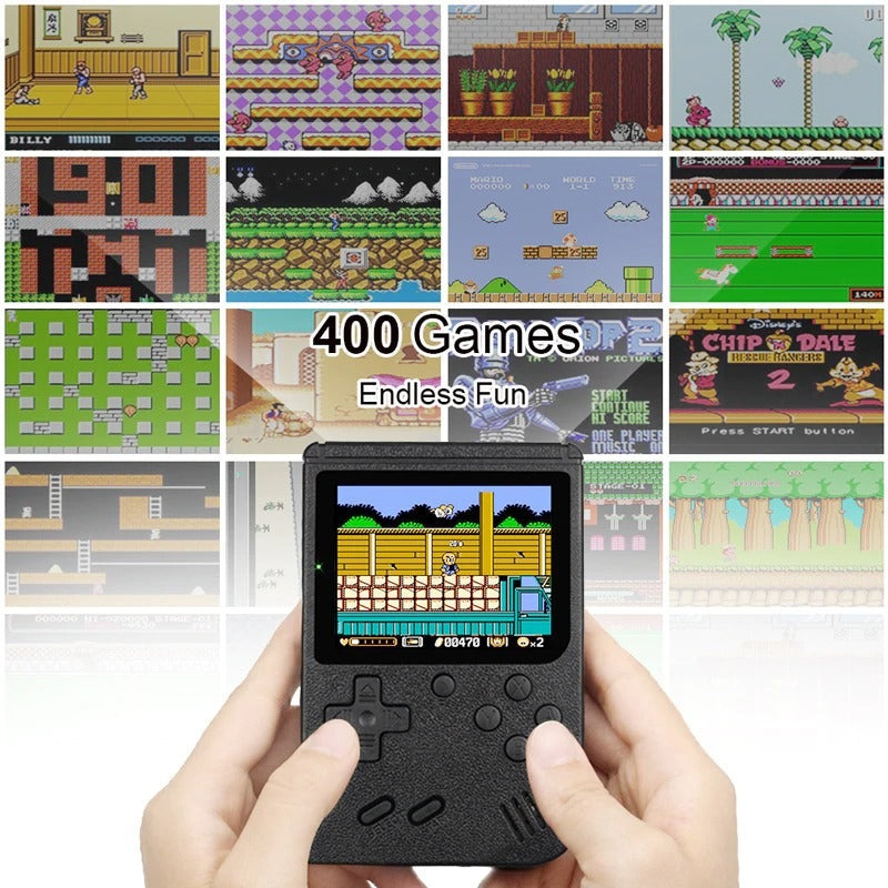 BowLift | Handheld Retro Game Console with Built-In 400+ Classic Games