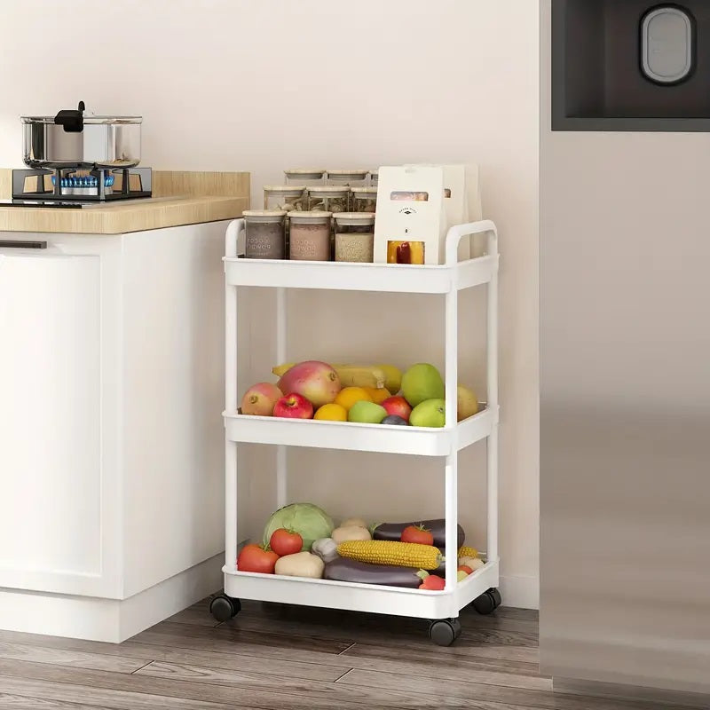 BowLift | 3-Tier Multifunctional Rolling Cart with Wheels