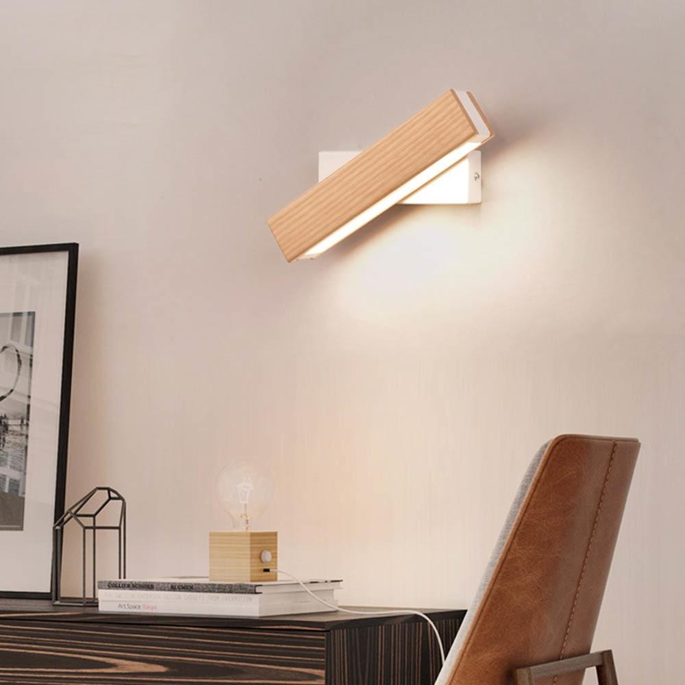 BowLift | Rotatable Wood LED Wall Lamp - Jasper