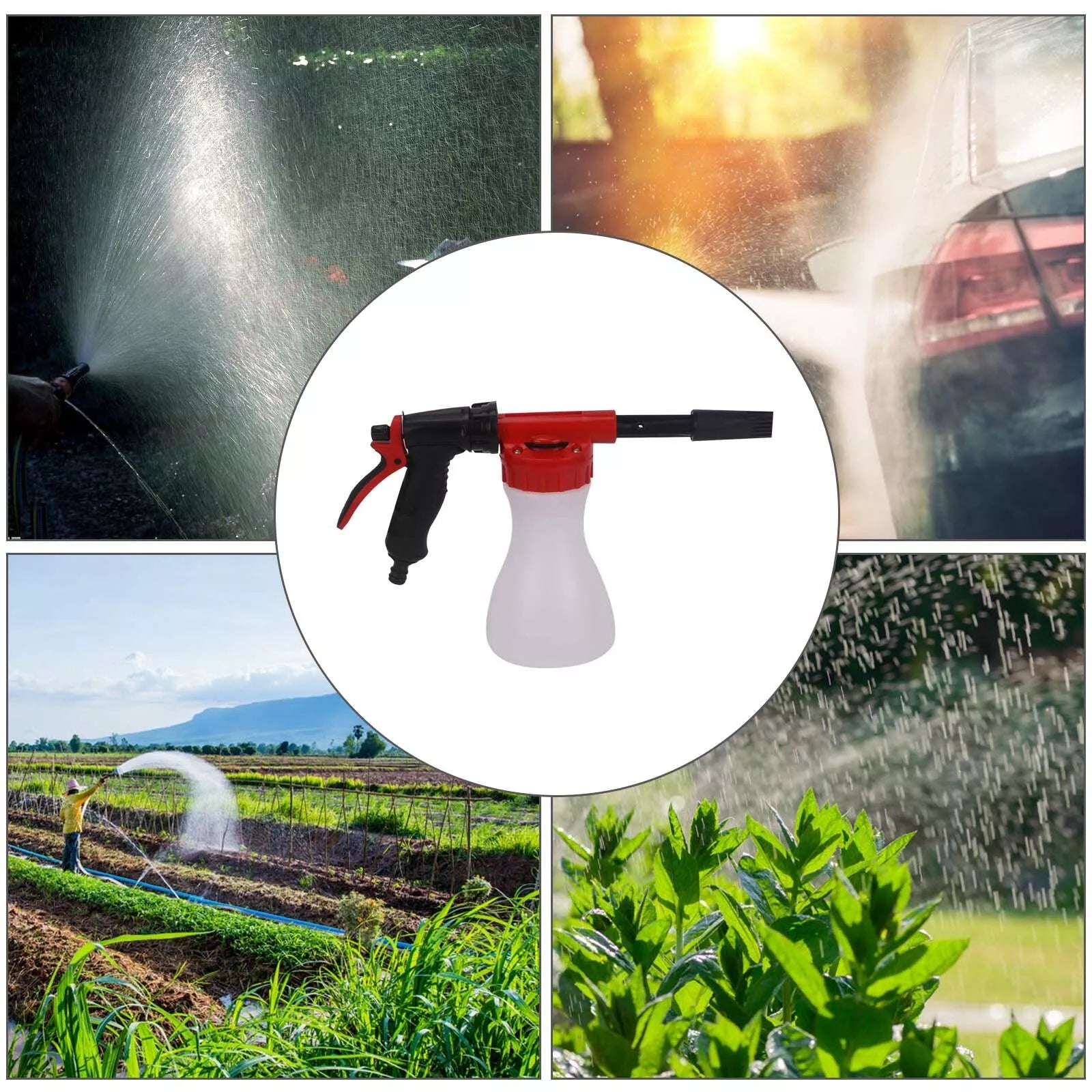 BowLift | Foam Sprayer with High-Pressure Nozzle – Efficient Cleaning Gun for Garden and Home