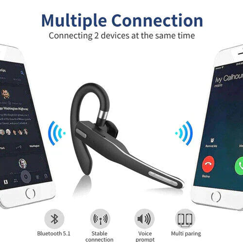 BowLift | Trucker Dual Mic Wireless Bluetooth 5.1 Noise Cancelling Headset/Earphones