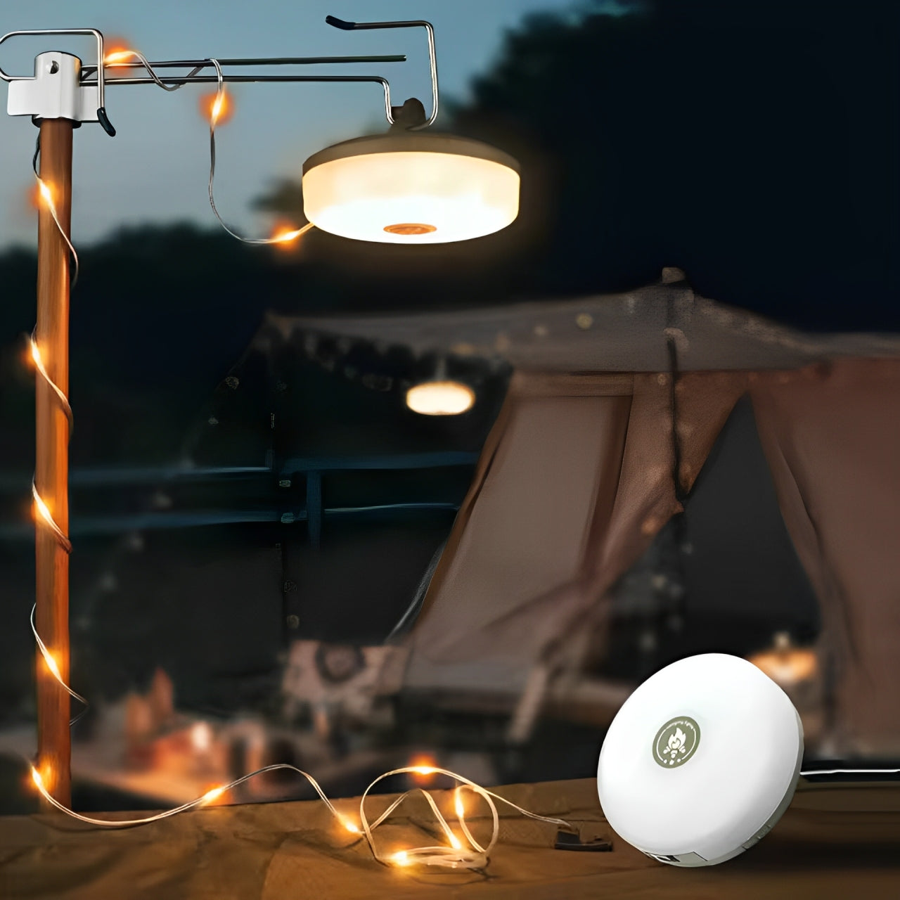 BowLift | Portable LED Camping String Light – USB Rechargeable Waterproof Fairy Lights for Outdoor & Indoor Use (10m)