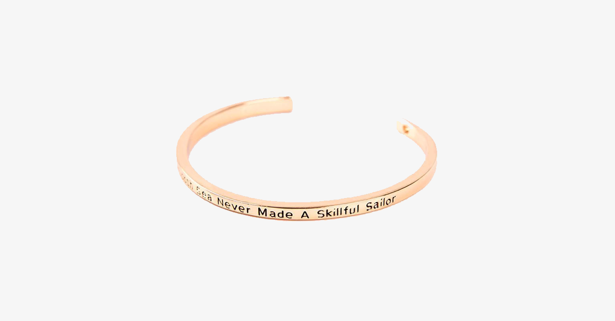 BowLift | A calm sea has never made a skilled sailor Bracelet
