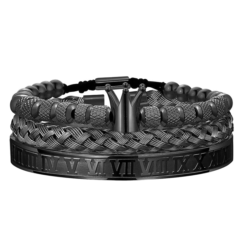 BowLift | Crown Braided Letter Bracelet