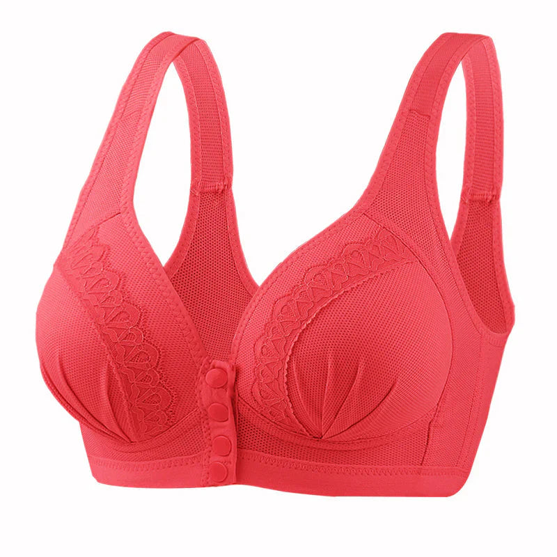 BowLift | Front Button Breathable Skin-Friendly Cotton Bra