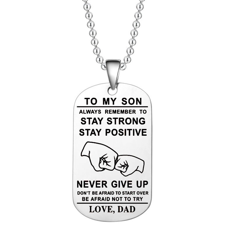 BowLift | English Alphabet Stainless Steel Necklace