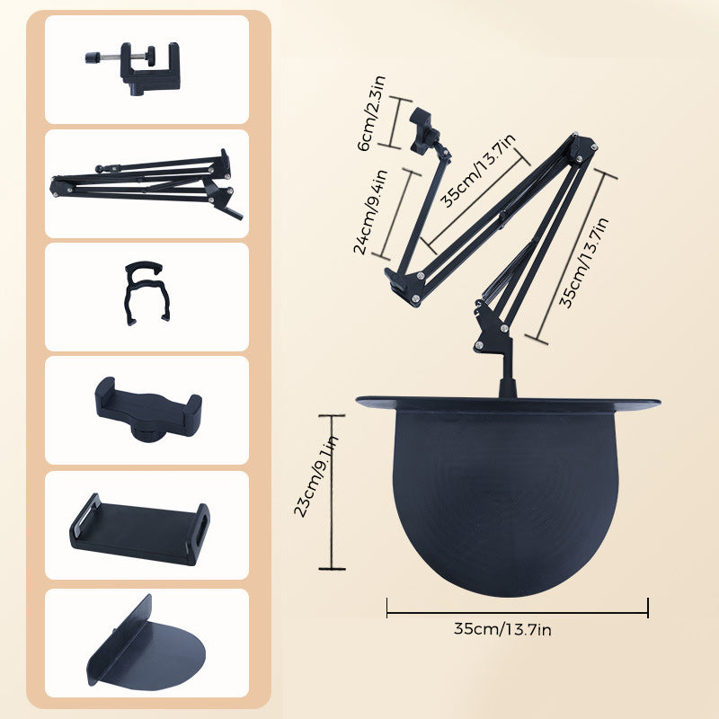 BowLift | Extendable, concealed phone/tablet holder at the bed