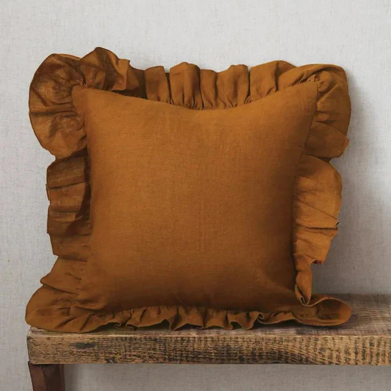BowLift | Soft Linen Ruffle Pillowcase