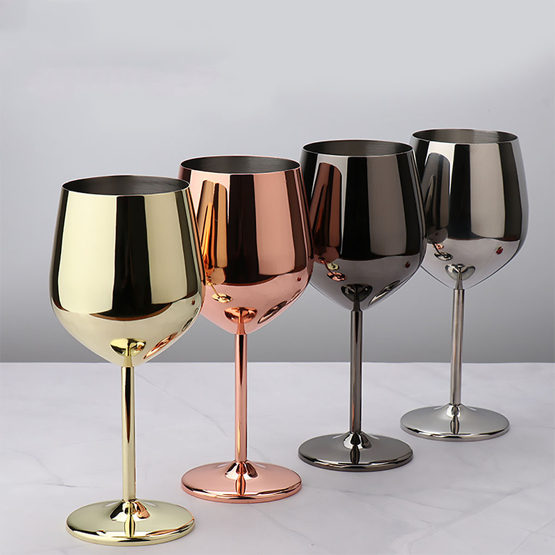 BowLift | 500ml Stainless Steel Wine Glasses