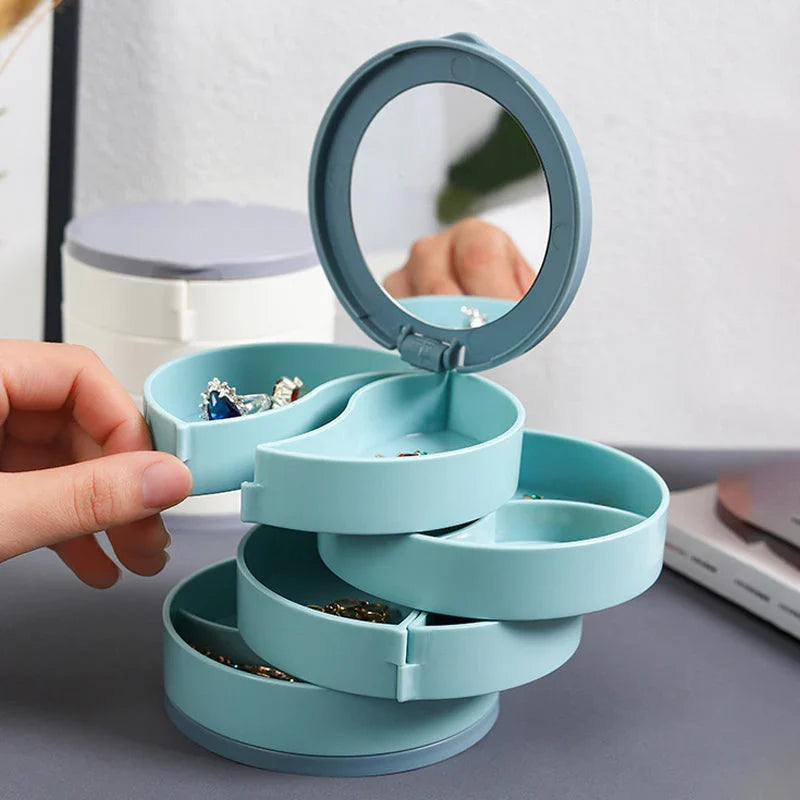 BowLift | Perfect Gift-4 Layer Rotatable Jewelry Storage Box