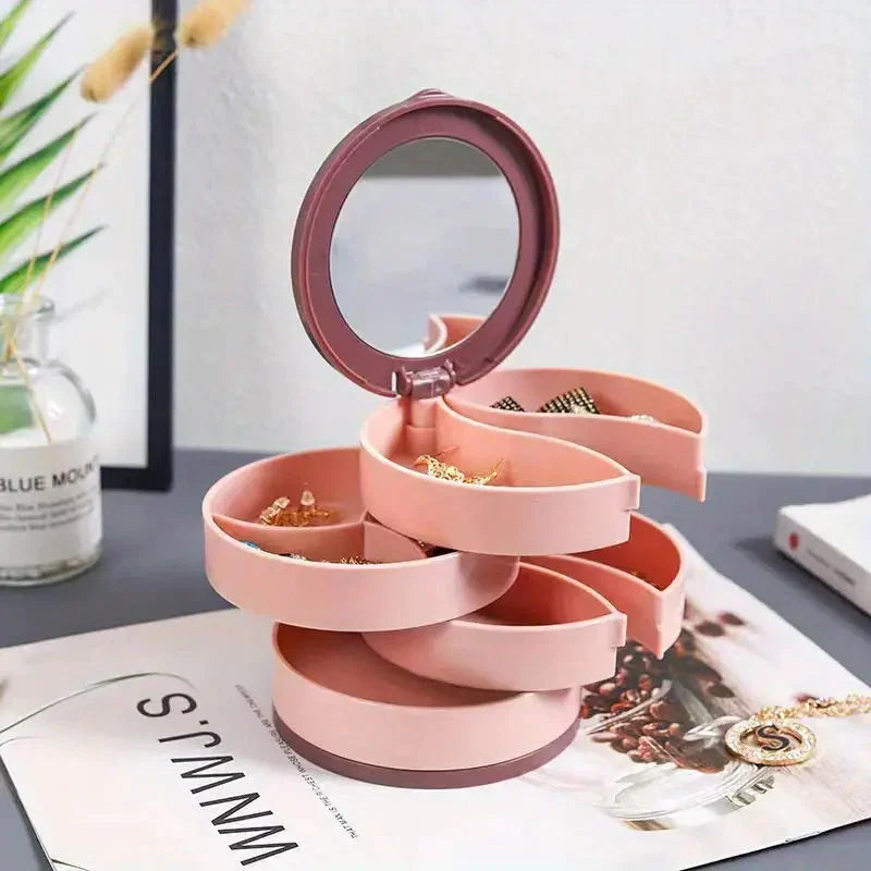 BowLift | Perfect Gift-4 Layer Rotatable Jewelry Storage Box
