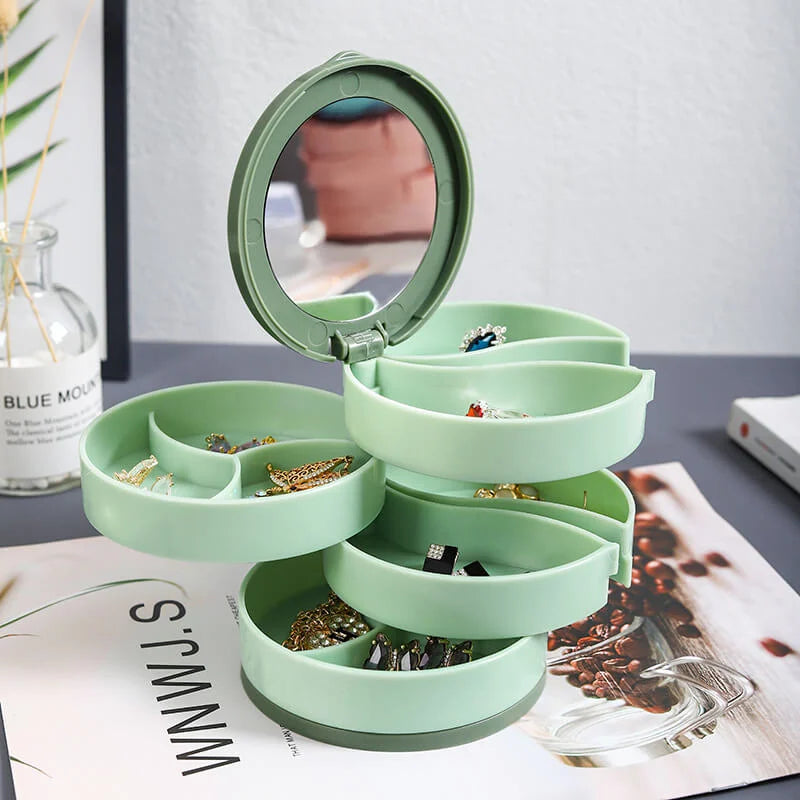 BowLift | Perfect Gift-4 Layer Rotatable Jewelry Storage Box