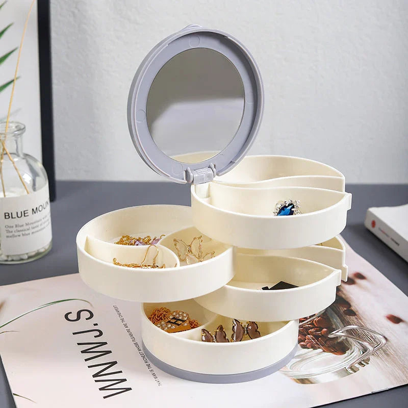 BowLift | Perfect Gift-4 Layer Rotatable Jewelry Storage Box