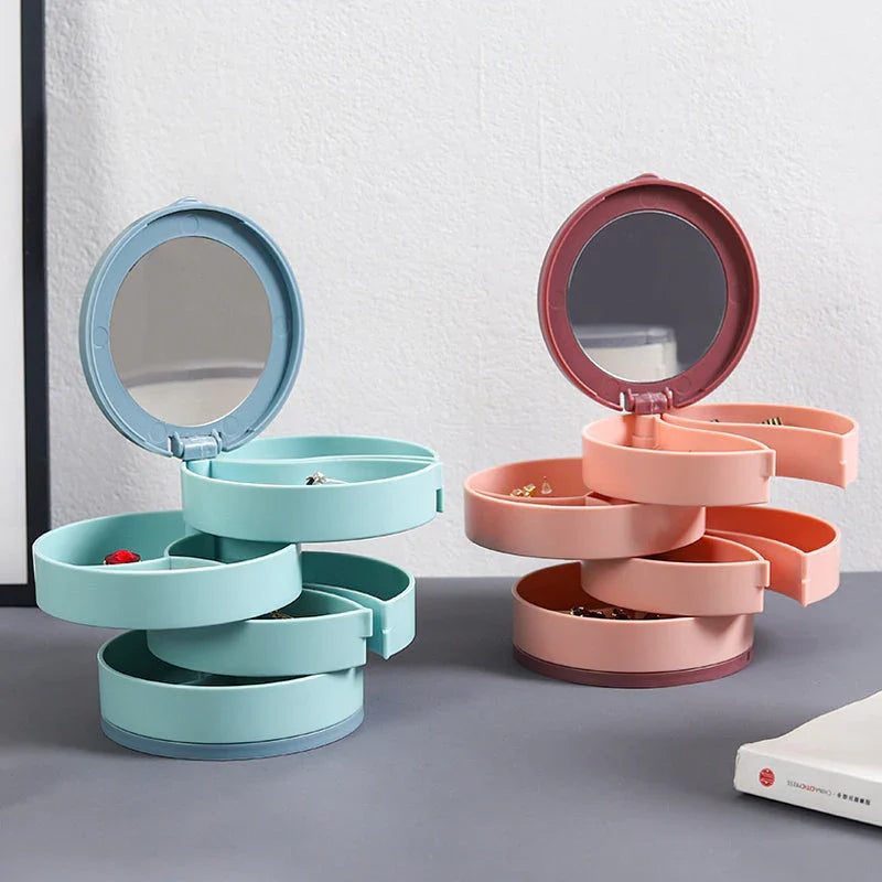 BowLift | Perfect Gift-4 Layer Rotatable Jewelry Storage Box