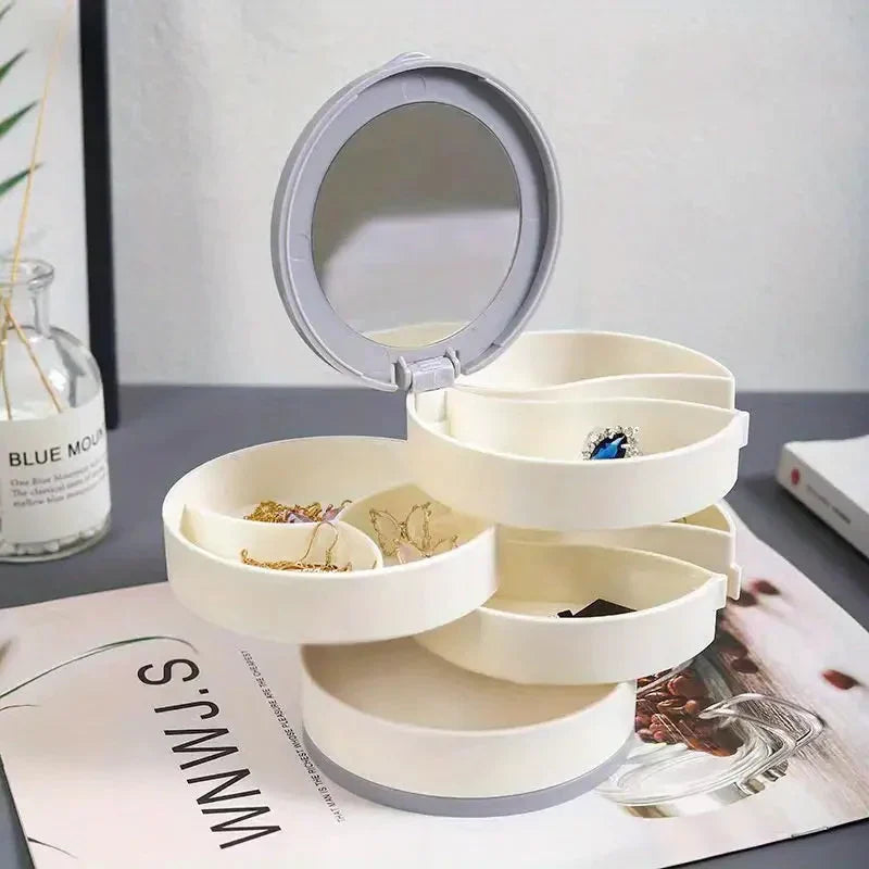 BowLift | Perfect Gift-4 Layer Rotatable Jewelry Storage Box