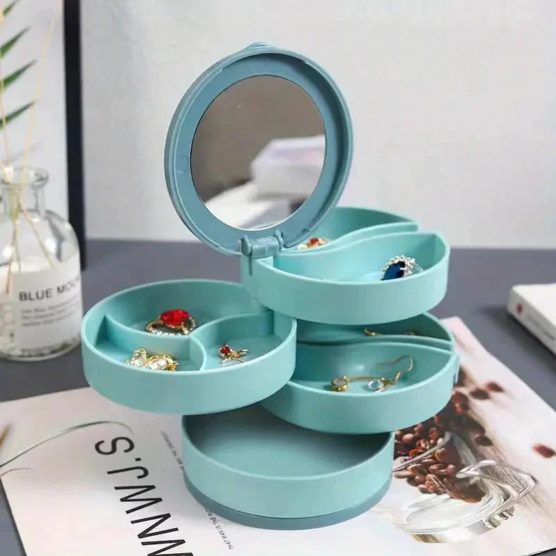 BowLift | Perfect Gift-4 Layer Rotatable Jewelry Storage Box